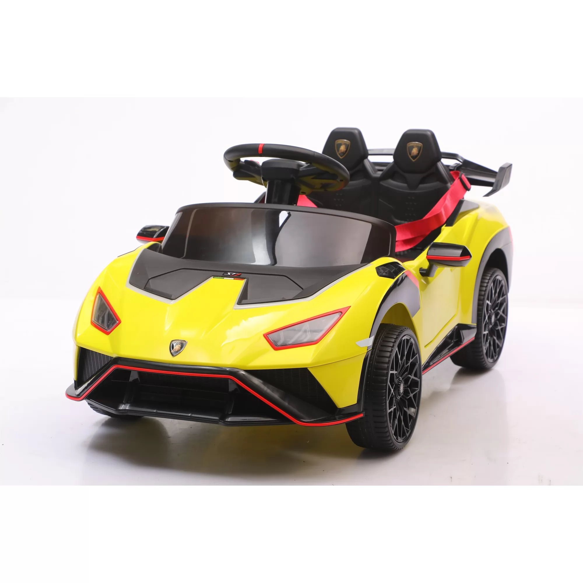 Official Licensed Lamborghini Huracan STJ Kids Ride-On Car 6V/12V Roadster with Swing Mode, APP Control and 2.4G Remote