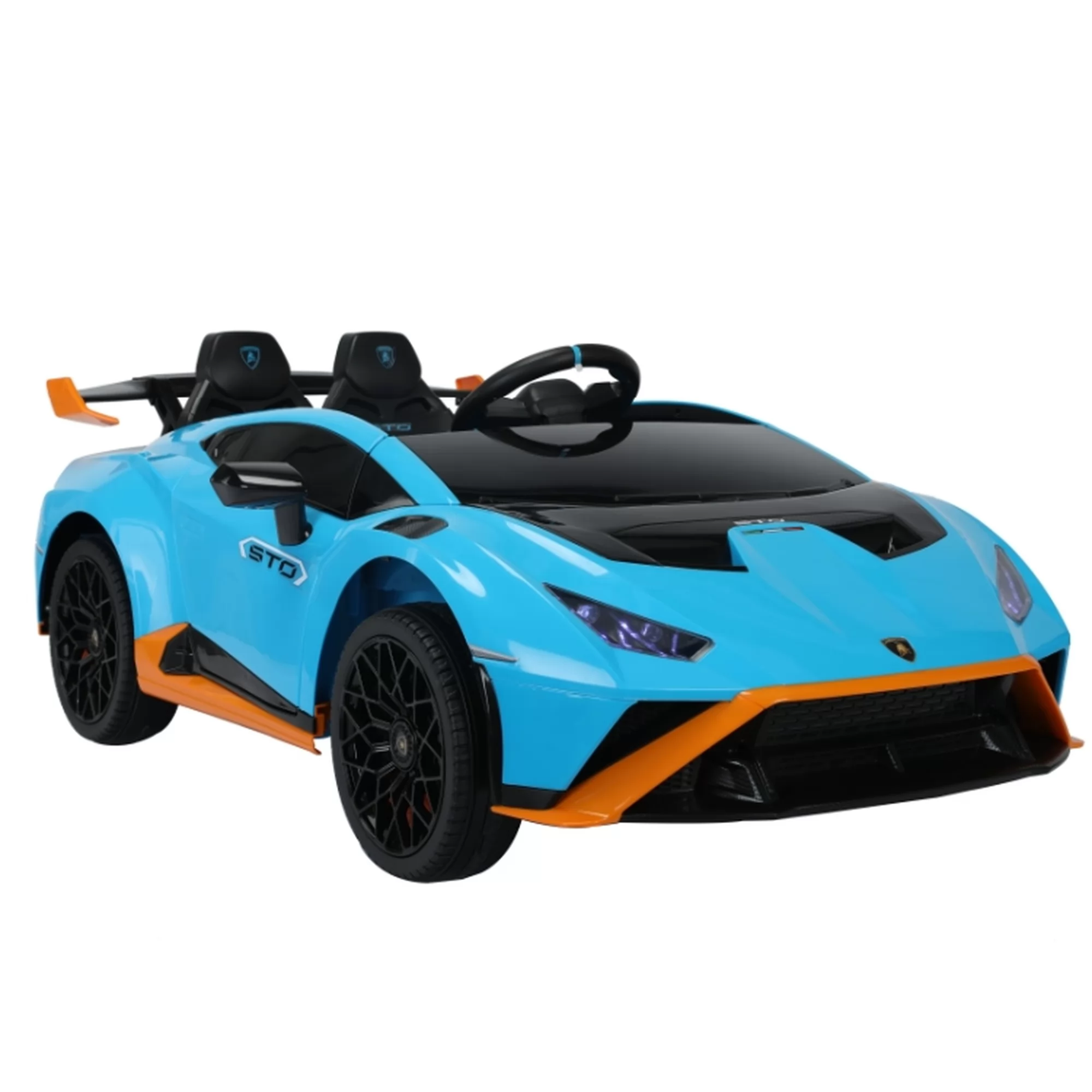 Official Licensed Lamborghini Huracan STO Kids Ride-On Car 12V 24V Twin Seats with Drift Function and 2.4G Remote Featured Image