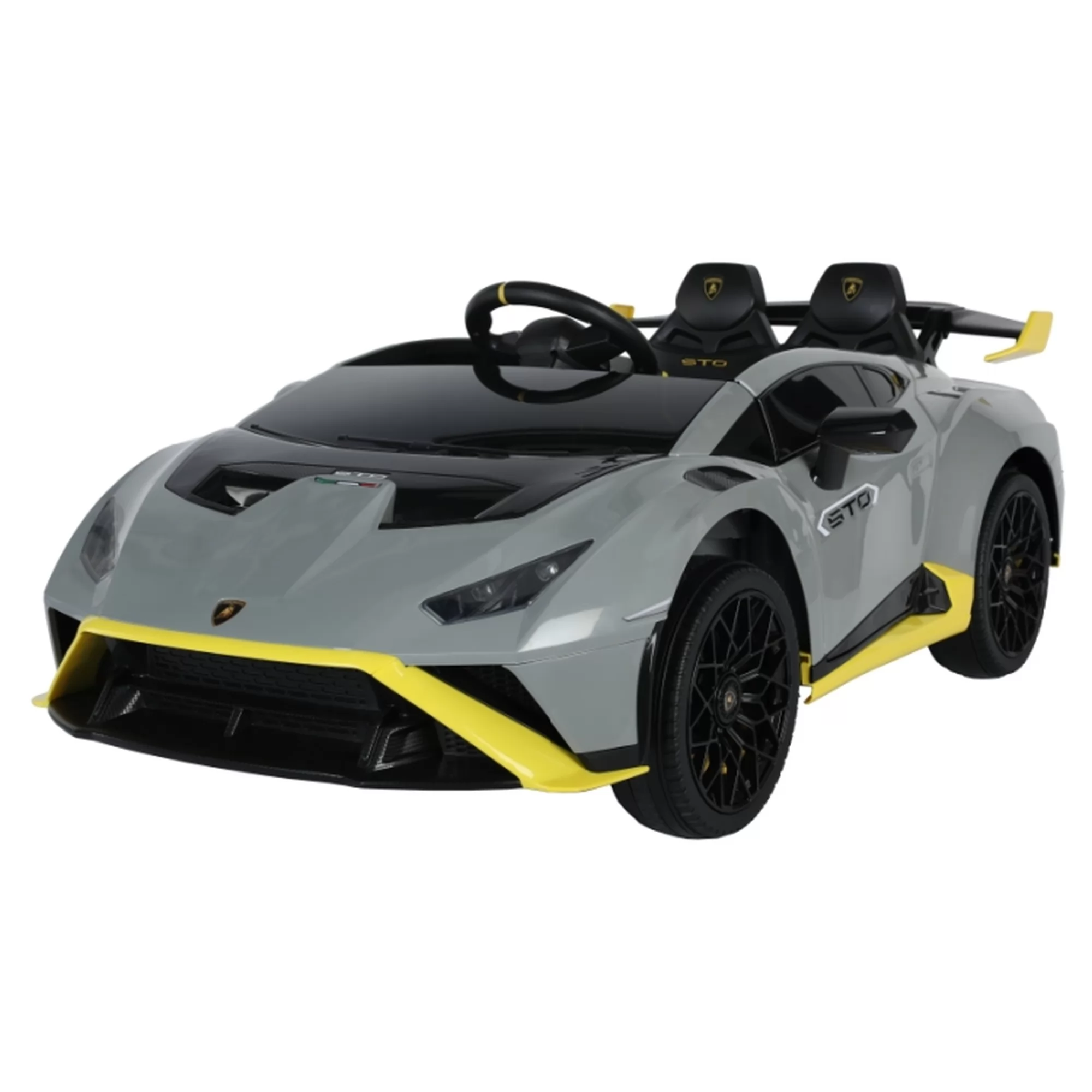 Official Licensed Lamborghini Huracan STO Kids Ride-On Car 12V 24V Twin Seats with Drift Function and 2.4G Remote