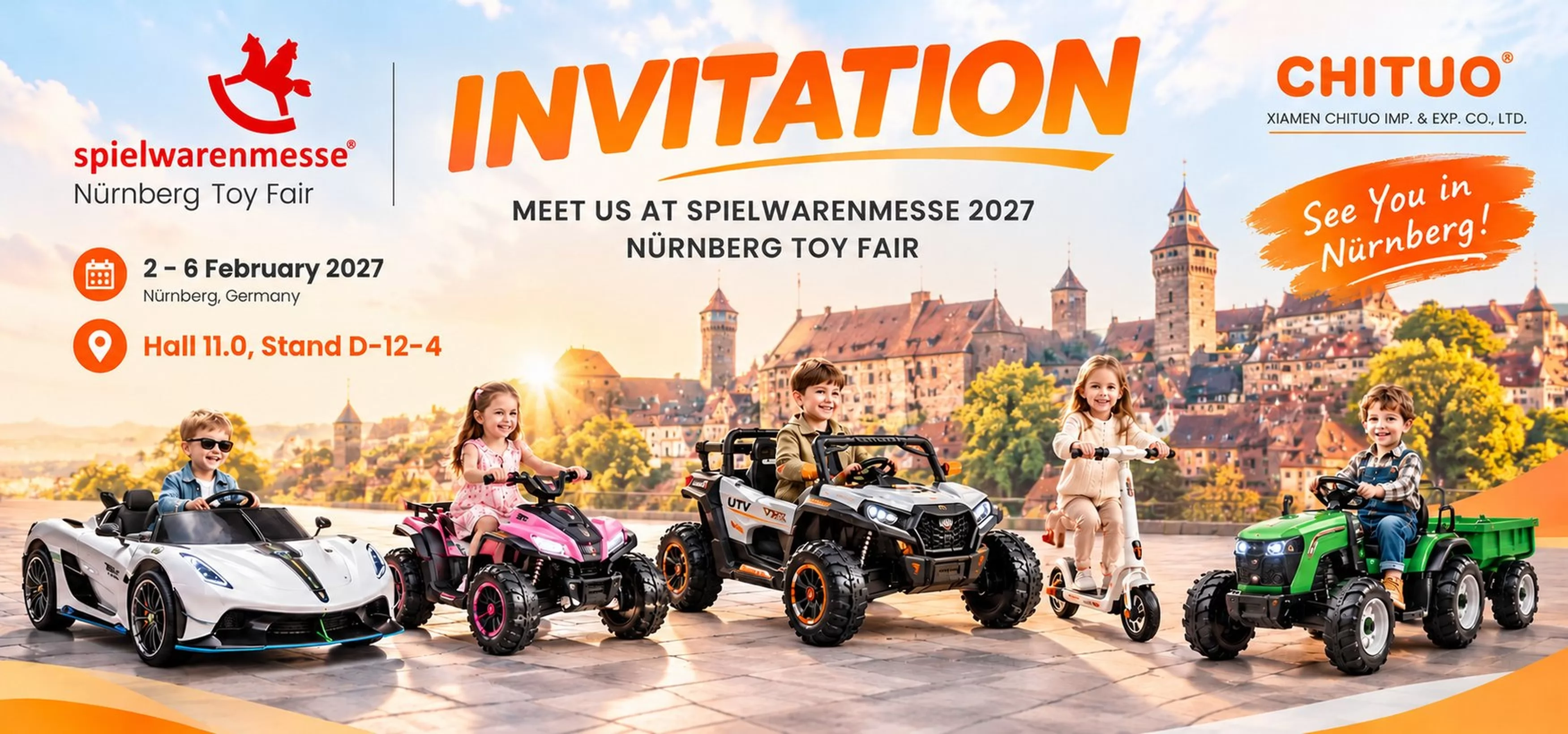 CHITUO Toys to Exhibit at Spielwarenmesse Nürnberg 2027
