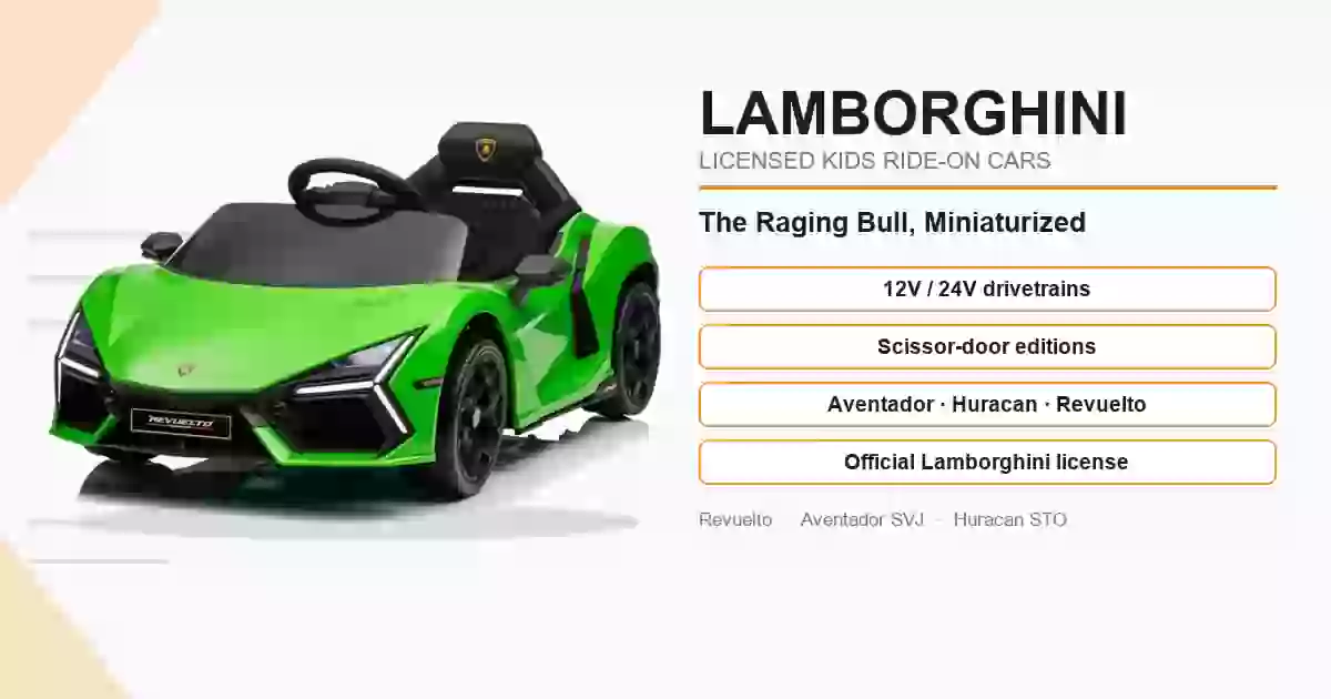 Lamborghini Ride-On Cars | Licensed Kids Ride-On Wholesale — CHITUO